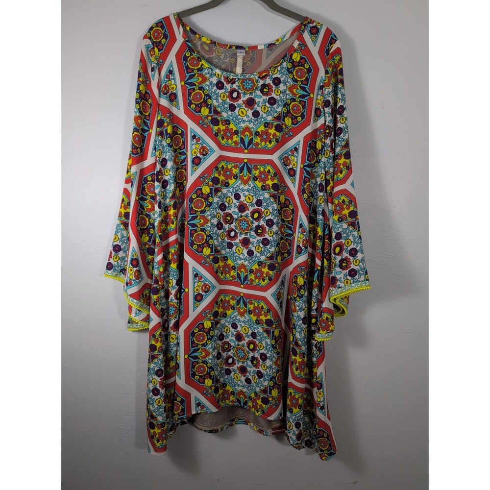 Uncle‎ Frank Boho Dress 3/4 Sleeve Fall Winter Size L